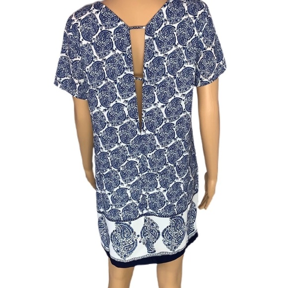 Lulu’s Taj Mahal Tour Blue Paisley Shift Dress NWT - Picture 3 of 9